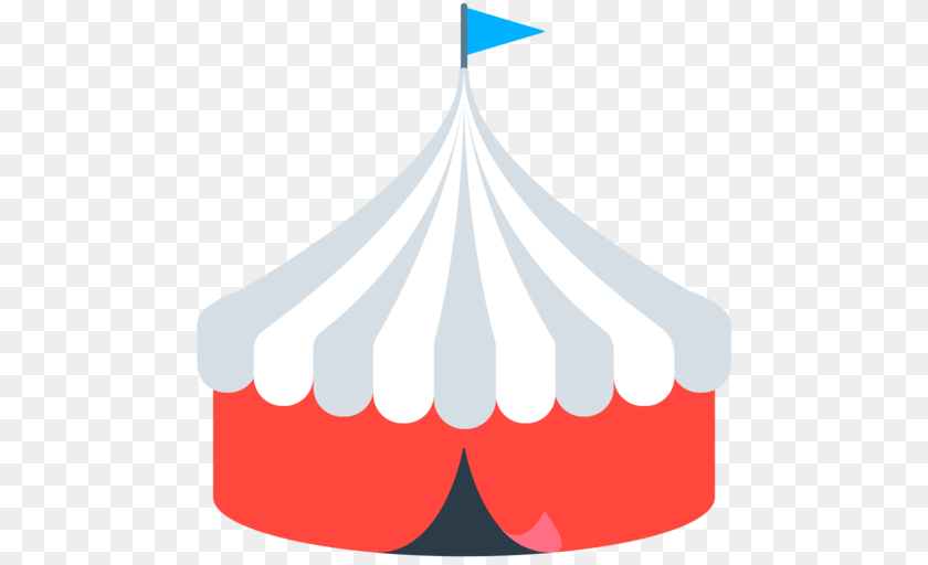 512x512 Circus Tent Emoji, Leisure Activities Transparent PNG