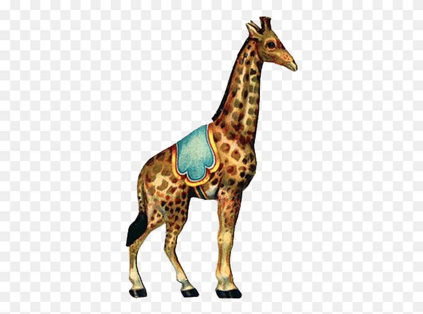 344x564 Circus Vintage Giraffe Free Vintage Circus Clipart, Wildlife, Animal, Mammal HD PNG Download