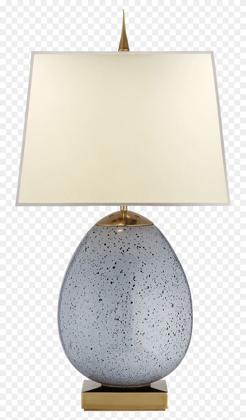 739x1369 Ciro Large Table Lamp In Mottled Light Grey With Natural Lampshade, Table Lamp HD PNG Download