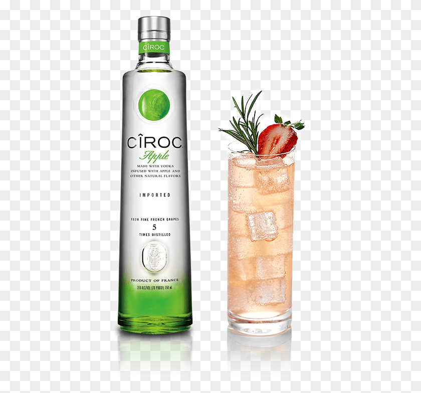393x724 Descargar Png Ciroc Crisp Con Ciroc Apple Ciroc Vodka Piña Colada, Cóctel, Alcohol, Bebida Hd Png