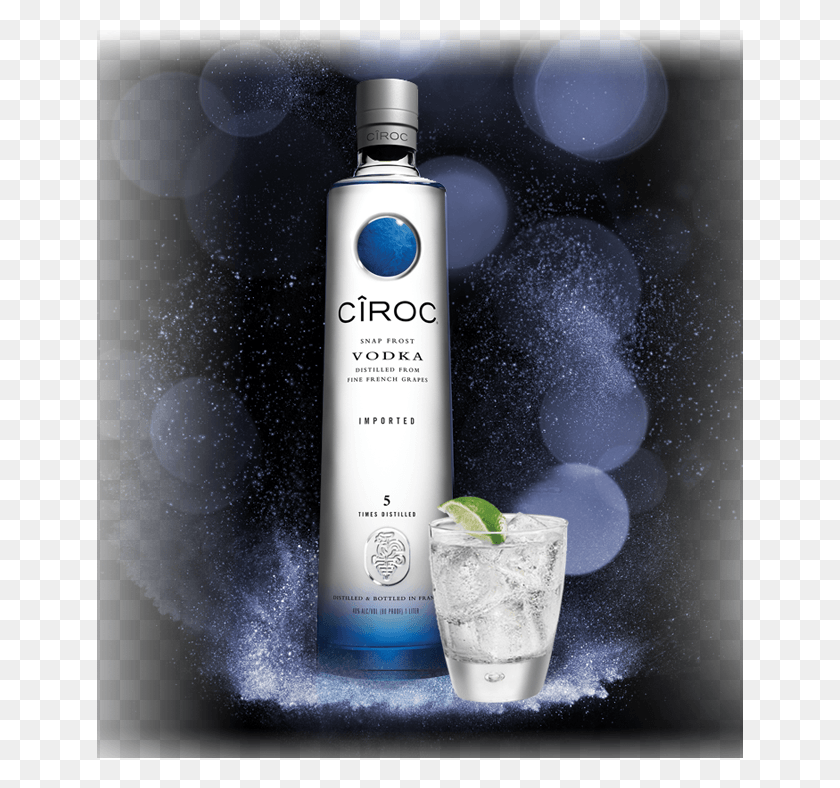 646x728 Ciroc Non Flavoured Bottle Ciroc Red Berry, Liquor, Alcohol, Beverage HD PNG Download