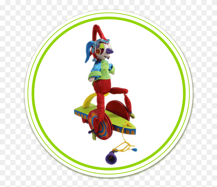 670x665 Cirque Du Soliel Juguete De Madera Pull Toy Manhattan Toy Ilustración, Etiqueta, Texto, Transporte Hd Png Descargar