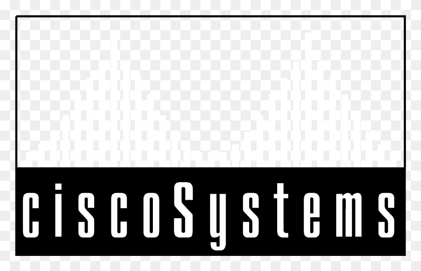 2331x1437 Cisco Systems 1201 Logo Black And White Score, Word, Label, Text HD PNG Download