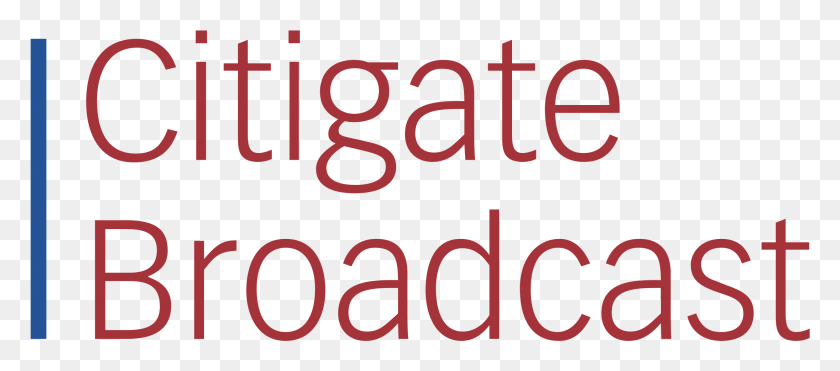 2191x875 Citigate Broadcast Logo Transparent Printing, Text, Alphabet, Number HD PNG Download