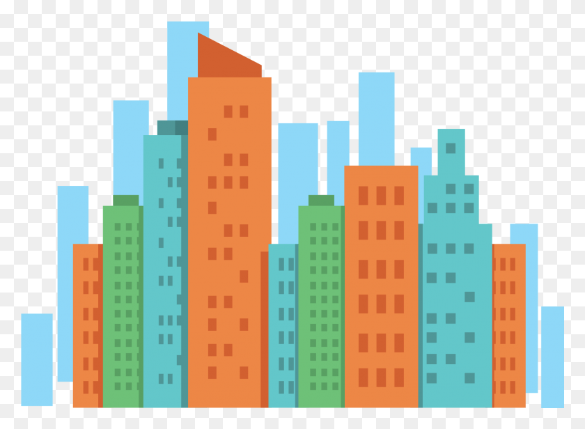 1882x1342 City Building Vector At Getdrawings Com Free For Building Image Vector, Urban, Town, High Rise HD PNG Download