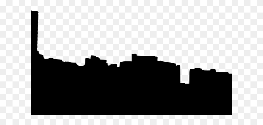 641x339 City Clipart Vector Silhouette City Skyline Drawing, Gray, World Of Warcraft HD PNG Download