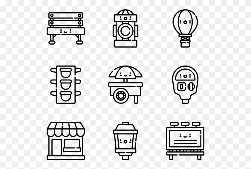529x505 City Life App Vector Icon, Gray, World Of Warcraft HD PNG Download