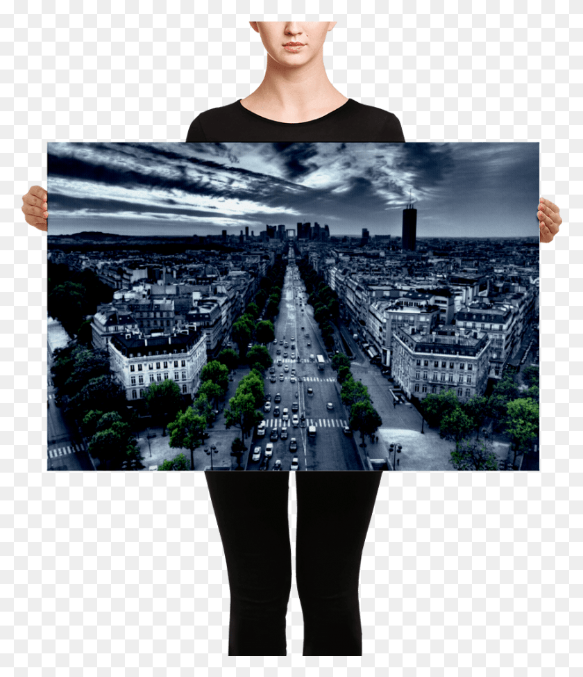 854x1001 Городские Огни Парижа, Человек, Мегаполис, Городской Hd Png Скачать