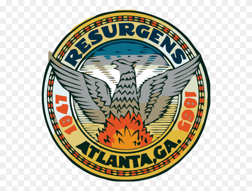 565x575 City Of Atlanta City Of Atlanta Seal, Symbol, Logo, Trademark HD PNG Download
