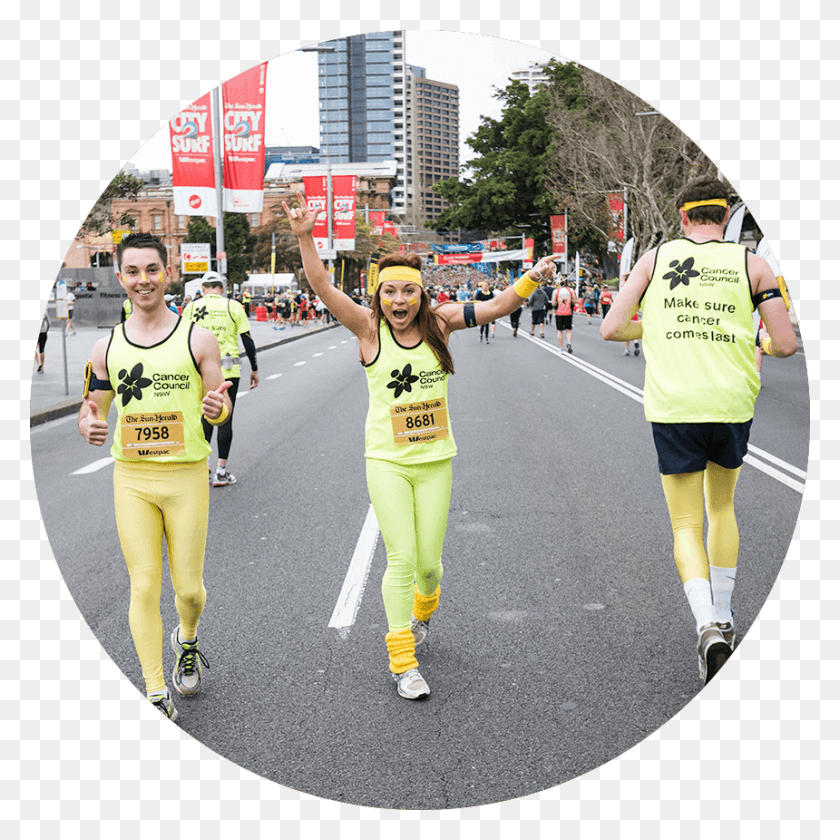 860x860 City2Surf Runners Raised 152000 Marathon, Persona, Humano, Corriendo Hd Png