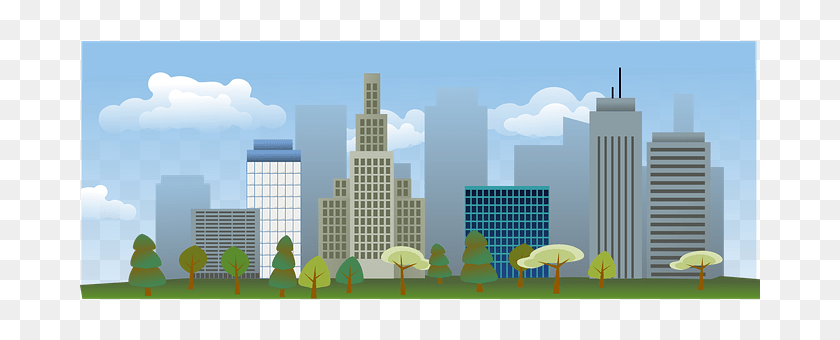 680x340 Cityscape Architecture, Office Building, Metropolis, High Rise Sticker PNG