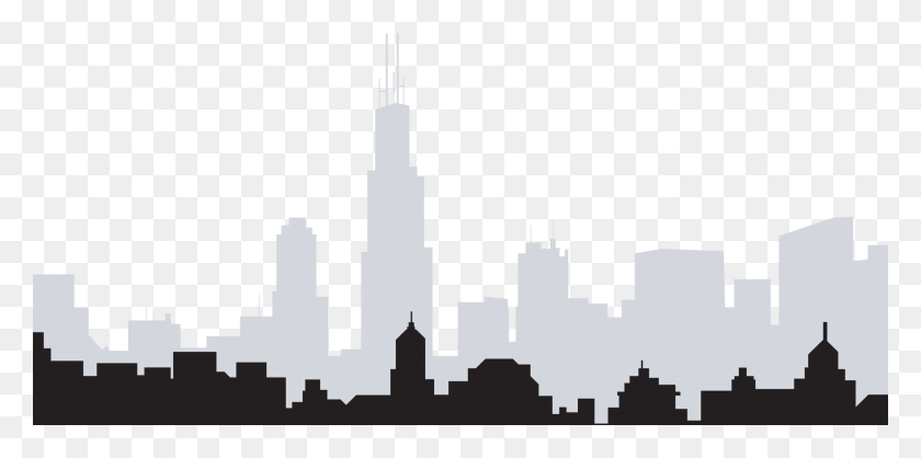 2048x942 Cityscape Transparent Skyline Chicago Chicago Skyline No Background, Cruiser, Navy, Ship HD PNG Download