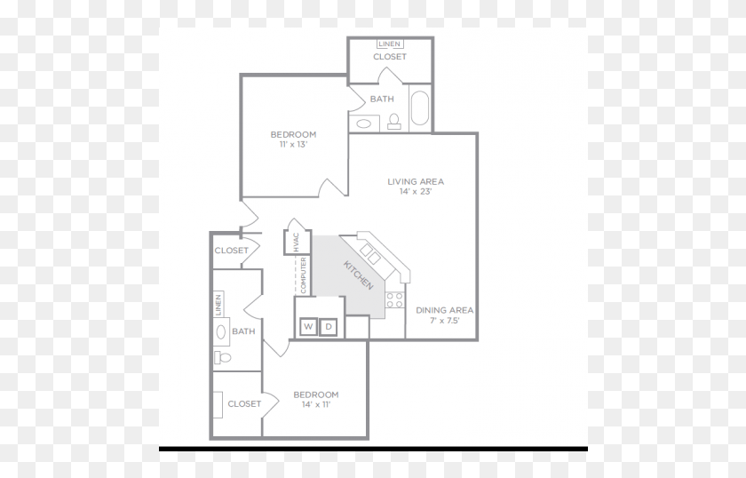 484x478 Civic Center Apartments Southaven, Floor Plan, Diagram, Plan HD PNG Download