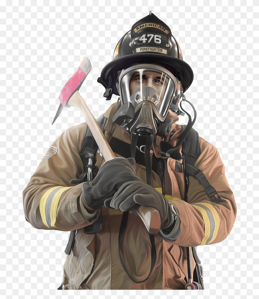 698x912 Civil Firefighter, Fireman, Person, Human HD PNG Download