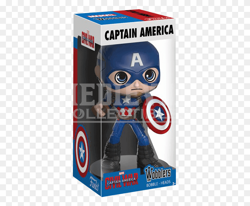 462x633 Civil War Captain America Wobblers Bobblehead Rock Candy Funko Marvel, Shoe, Footwear, Clothing HD PNG Download
