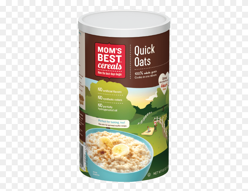314x587 Cl Eps 5 U Mom39s Best Cereals Quick Oats, Food, Plant, Menu HD PNG Download