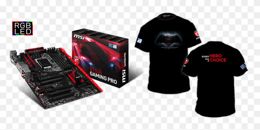 781x363 Claim Your Exclusive 39batman V Superman39 Collectible Msi H170a Gaming Pro, Clothing, Apparel, Shirt HD PNG Download