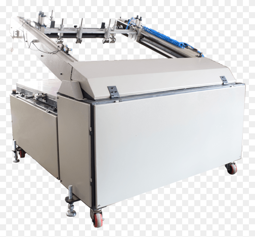 1161x1076 Clam Shell Mechanical Flat Printing Machines With Pneumatic Deep Fryer, Machine, Sink Faucet, Plant HD PNG Download