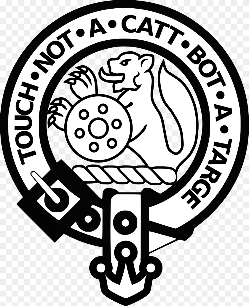 1563x1920 Clan Member Crest Badge Clan Macbain Clipart, Logo, Symbol, Face, Head Sticker PNG