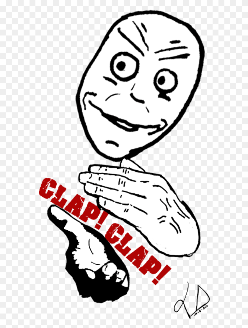 582x1049 Clap Clap Meme Clapping Guy Meme, Stencil, Person, Human HD PNG Download