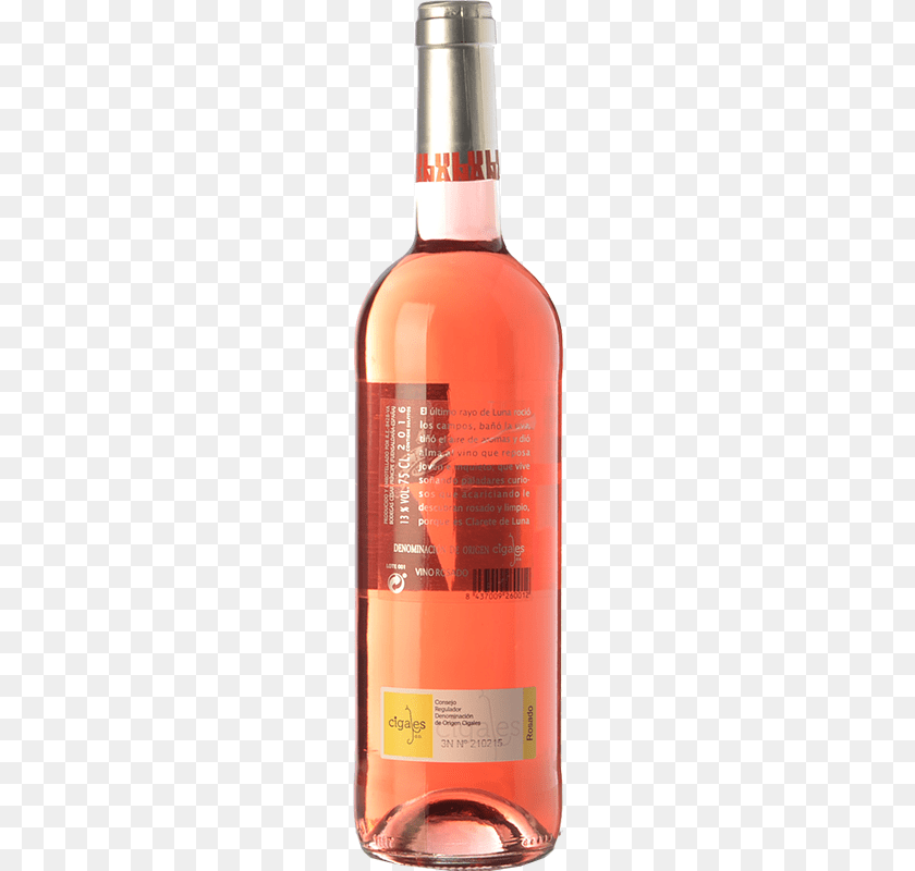 Clarete De Luna Rosado Glass Bottle, Alcohol, Beverage, Liquor, Wine PNG