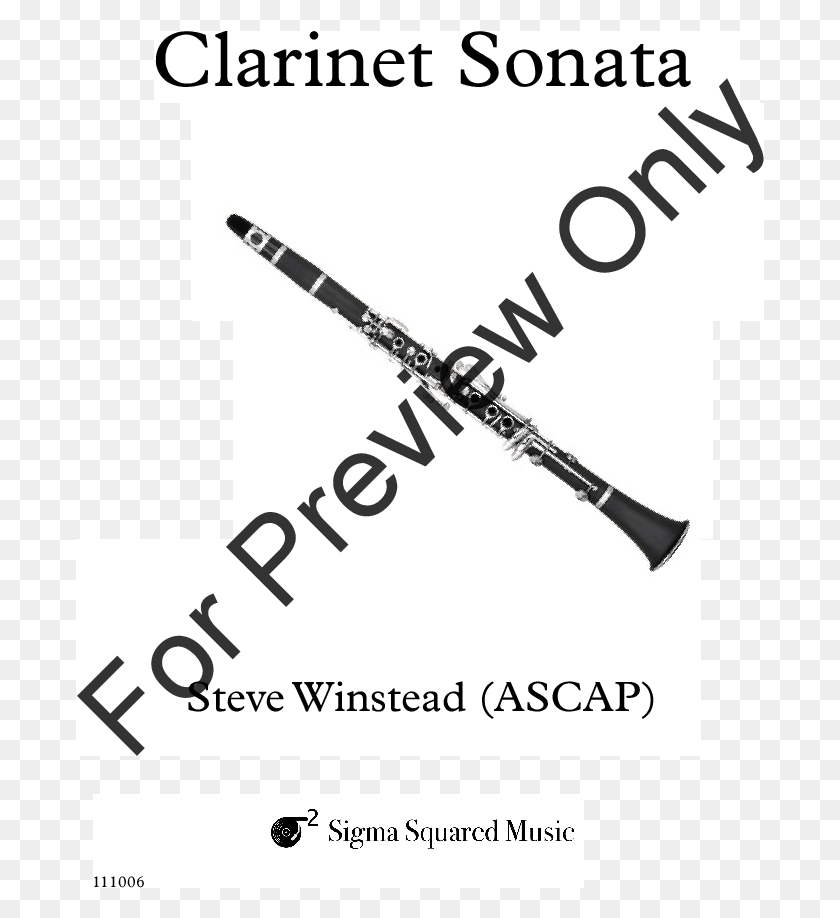689x858 Clarinet Sonata Thumbnail Clarinet Sonata Thumbnail, Musical Instrument, Oboe, Axe HD PNG Download