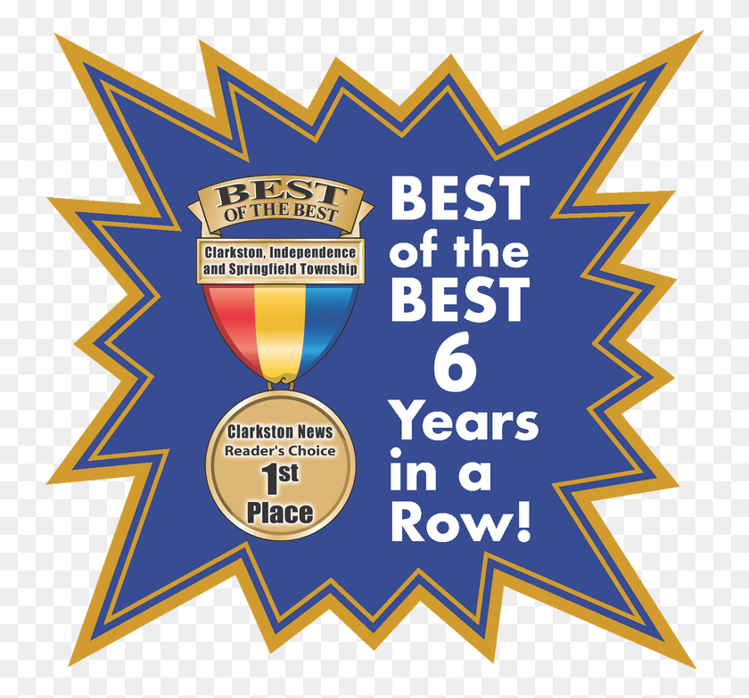 744x723 Clarkston Auto Wash Voted Best Of The Best For 6 Years Emblem, Poster, Advertisement, Logo HD PNG Download
