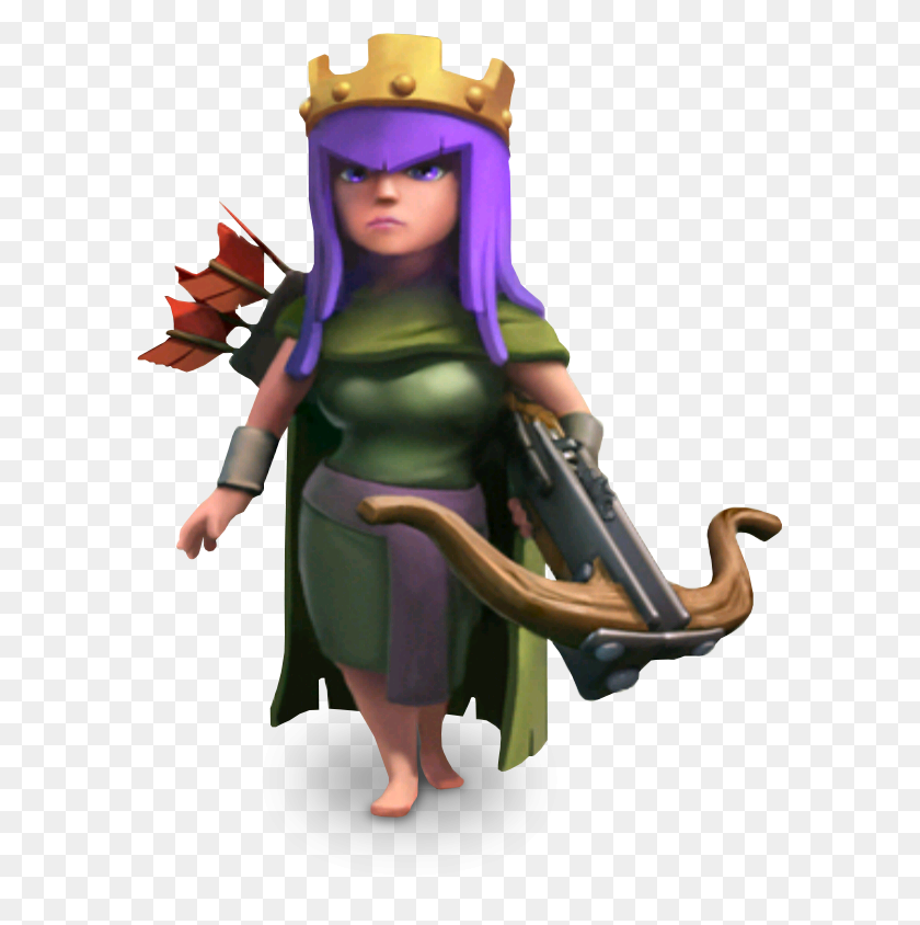 589x784 Clash Of Clans Archer Queen, Figurine, Person, Human HD PNG Download