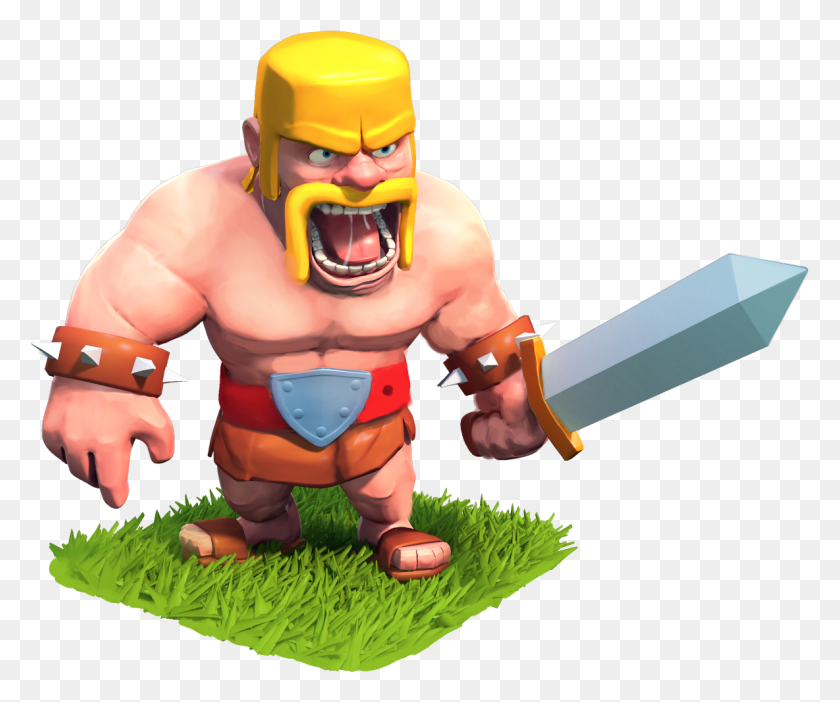 1184x976 Clash Of Clans Barbarian Photos Elite Barb Clash Royale, Toy, Person, Human HD PNG Download