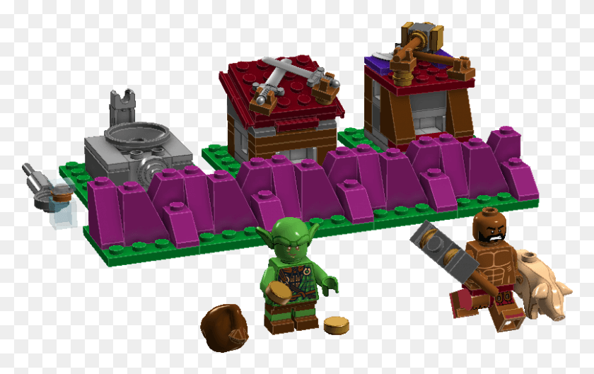 804x484 Clash Of Clans Lego Hog Rider, Toy, Minecraft, Theme Park HD PNG Download