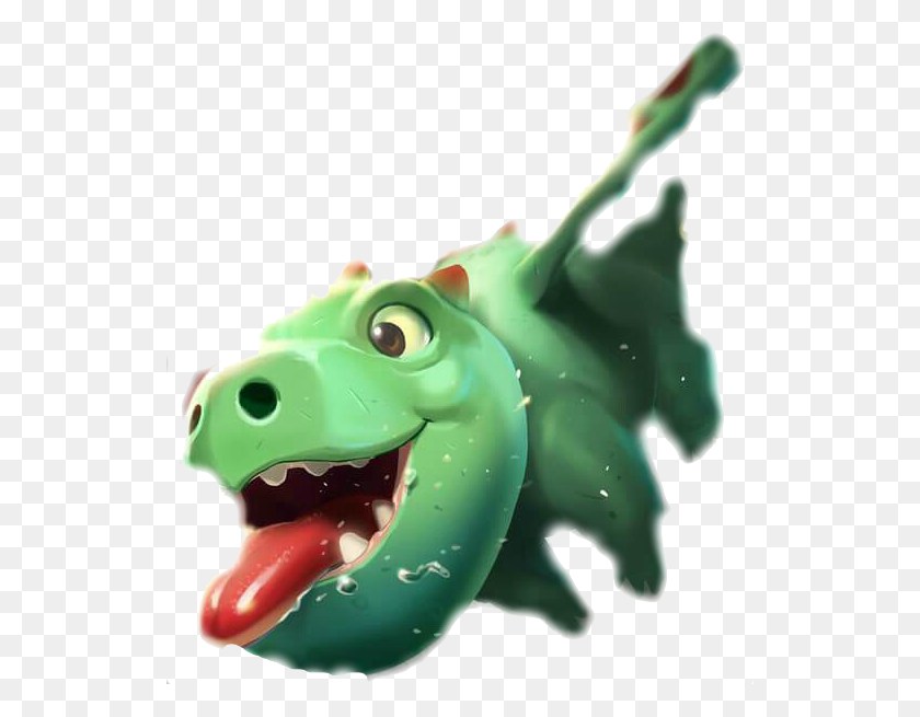 536x595 Clash Royale Image Baby Dragon Clash Royale, Toy, Animal, Reptile HD PNG Download