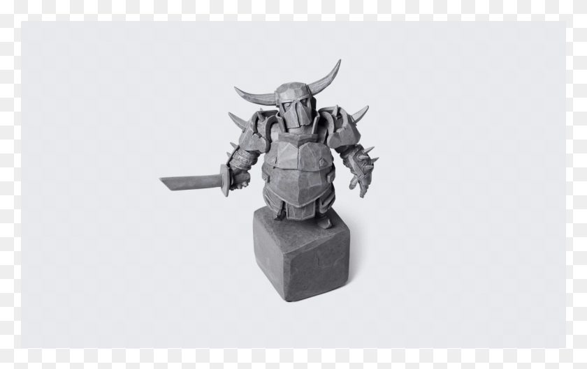 1200x723 Clash Royale Statue Stone Pekka Statue, Toy, Knight, Armor HD PNG Download