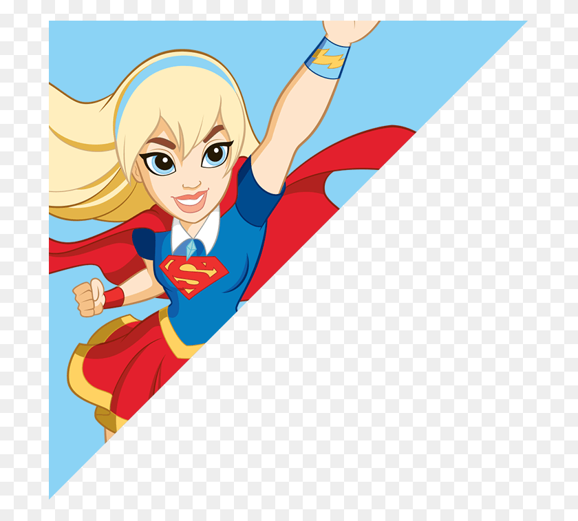 697x697 Класс На Сессии, Так Что Присоединяйтесь К Dc Super Hero Girls Dc Super Hero Girls Supergirl, Манга, Комиксы, Книга Hd Png Скачать