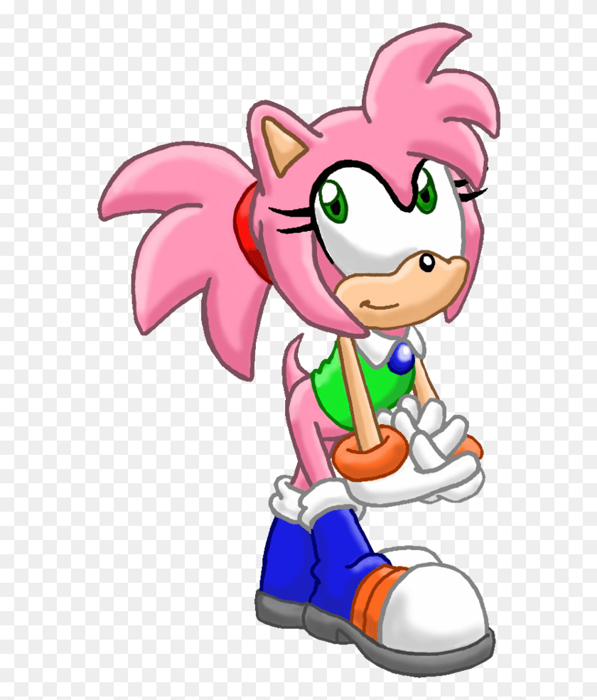 570x925 Classic Amy Rose Sprites Classic Amy Rose Panties, Toy, Elf HD PNG Download