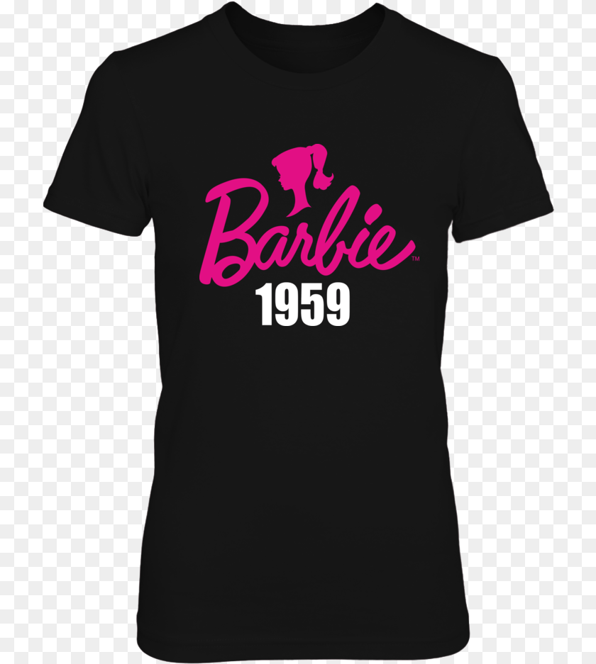 723x937 Classic Barbie 1959 T Shirt Iconic Barbie Script Logo Musicaly Camiseta, Clothing, T-shirt Clipart PNG