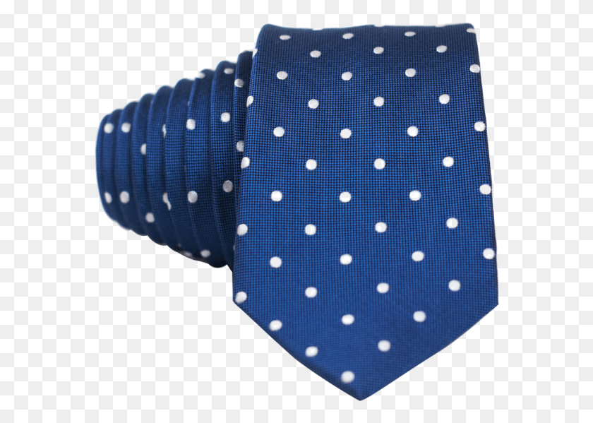 576x539 Classic Blue And White Dot Necktie, Texture, Tie, Accessories HD PNG Download