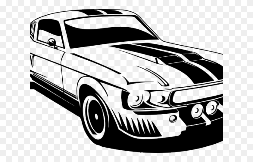640x480 Classic Car Clipart Muscle Car Ford Mustang Clip Art, Car, Vehicle, Transportation HD PNG Download