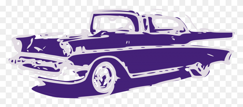 2400x956 Classic Car Clipart Vintage Car Clipart, Vehicle, Transportation, Automobile HD PNG Download