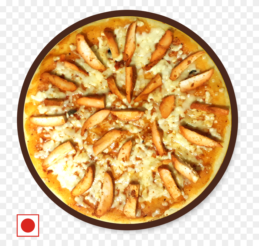 734x740 Classic Chicken Margherita Non Veg Pizzas, Cake, Dessert, Food HD PNG Download