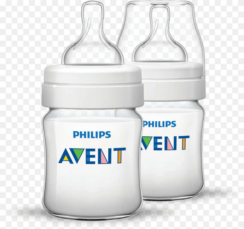 Classic Feeding Bottle 125ml 2pk Philips Avent Classic, Shaker, Beverage, Milk Clipart PNG