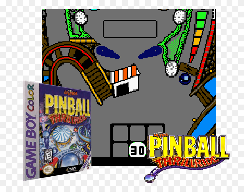742x601 Descargar Png Juegos Clásicos 3 D Ultra Pinball Thrillride Gbc, Multitud, Videojuegos, Cableado Hd Png