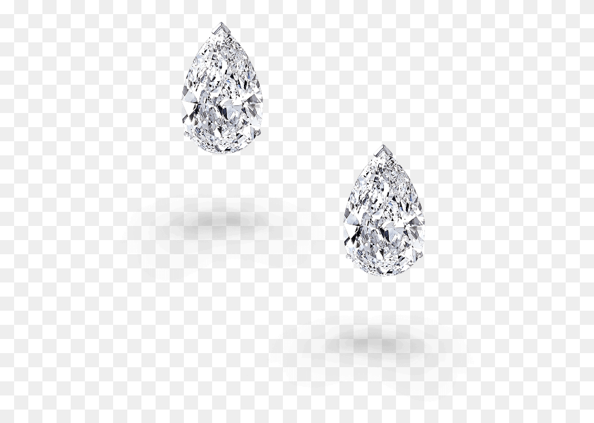 502x539 Classic Graff Pear Shape Diamond Stud Earrings Platinum, Gemstone, Jewelry, Accessories HD PNG Download