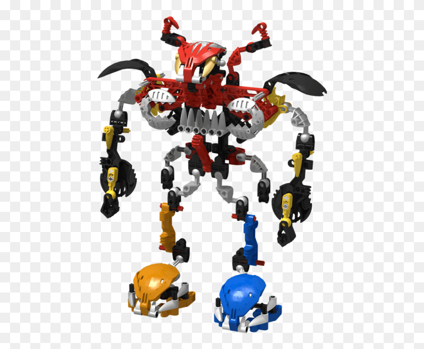 458x632 Descargar Png Clásico Megazord Bohrok Combiner Wip Lego Bionicle Combiner, Robot, Juguete Hd Png