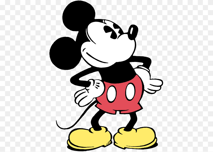 454x601 Classic Mickey Mouse Clip Art Disney Clip Art Galore, Cartoon, Cleaning, Person, Baby Sticker PNG