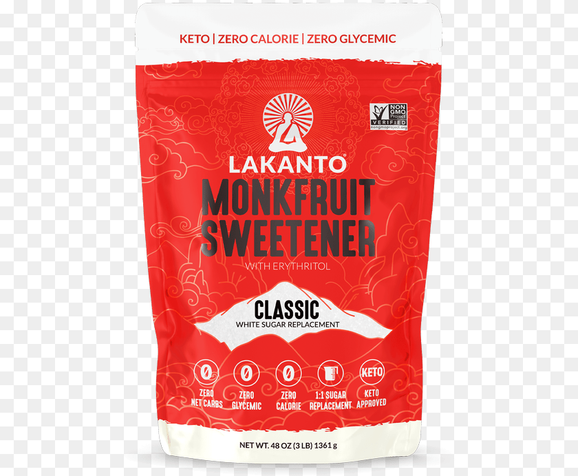 503x692 Classic Monkfruit Lakanto Monkfruit Sweetener Classic, Powder, Food, Ketchup, Flour PNG