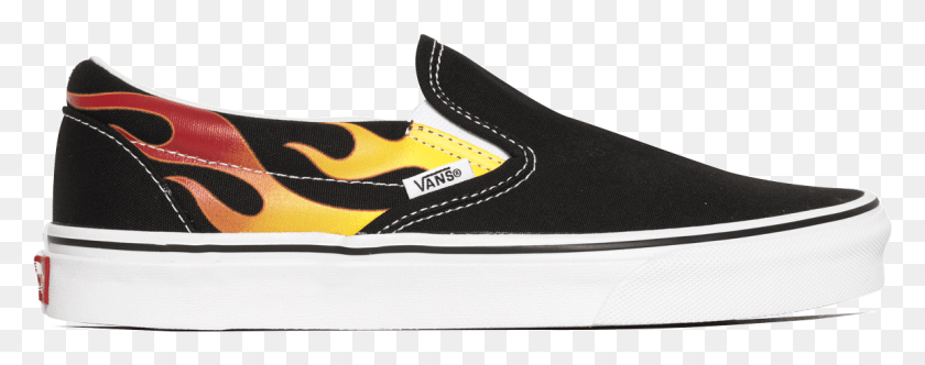 1153x403 Classic Slip On Flame, Shoe, Footwear, Clothing HD PNG Download