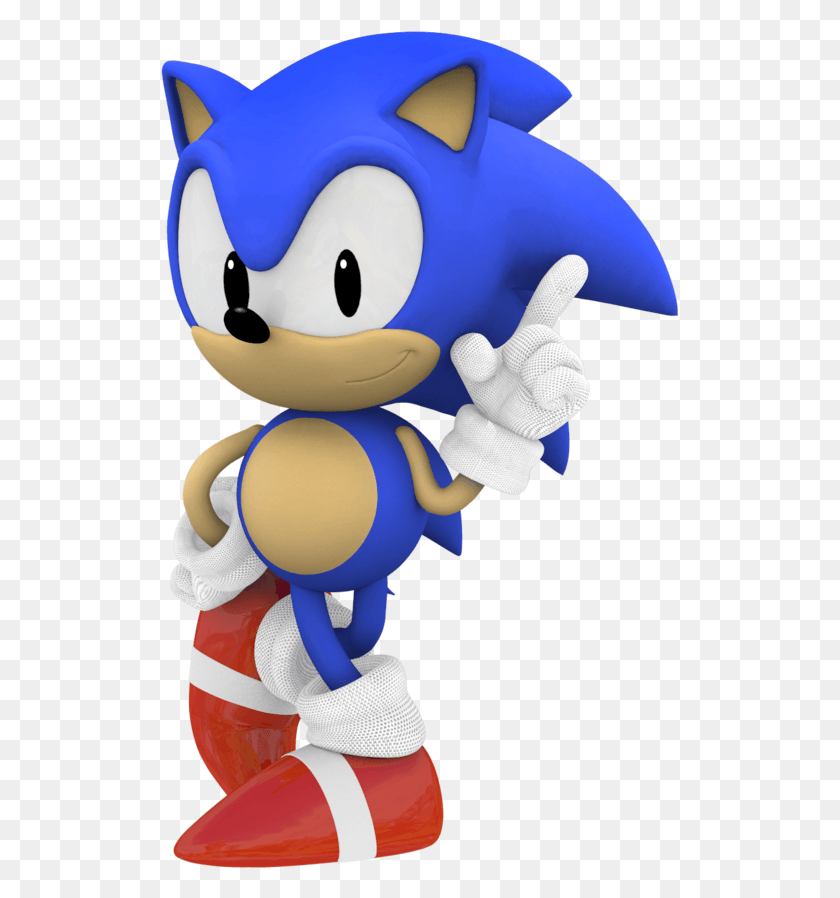 519x838 Classic Sonic From Sonic Generations By Classic Hypersonic The Hedgehog, Toy, Mascot, Clothing HD PNG Download