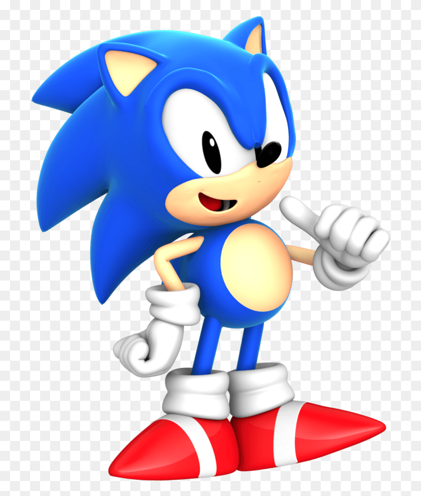 718x930 Classic Sonic Sonic The Hedgehog Mania, Toy HD PNG Download