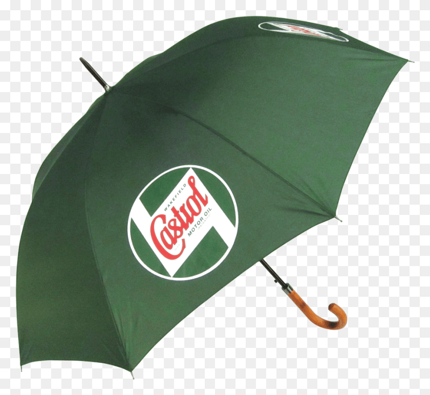 901x823 Classic Umbrella Classic Golf Style Umbrella With A Castrol Classic Umbrella, Canopy, Baseball Cap, Cap HD PNG Download