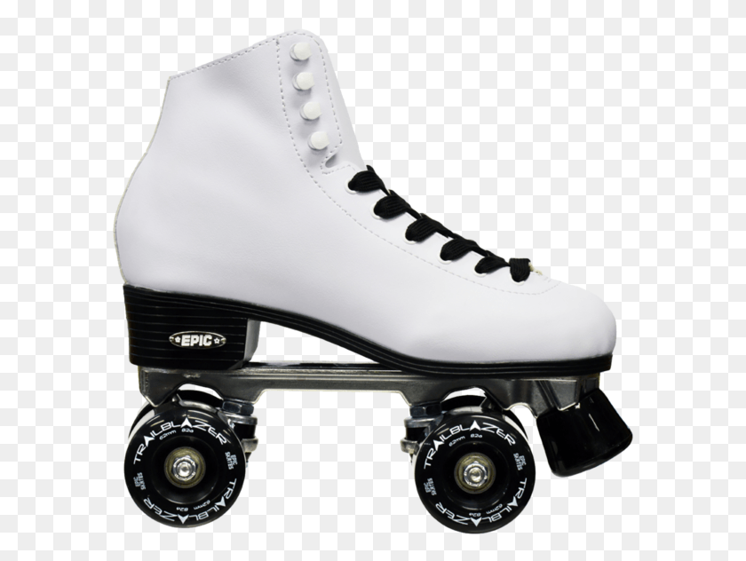 587x572 Classic White Amp Black White Roller Skates, Shoe, Footwear, Clothing HD PNG Download